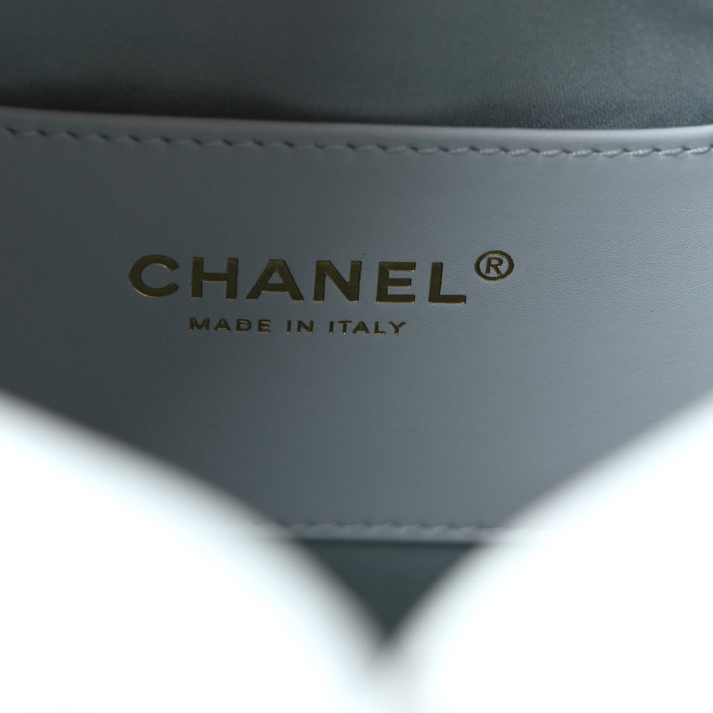 Caviar Quilted Small Chanel 25 Handbag Light Blue