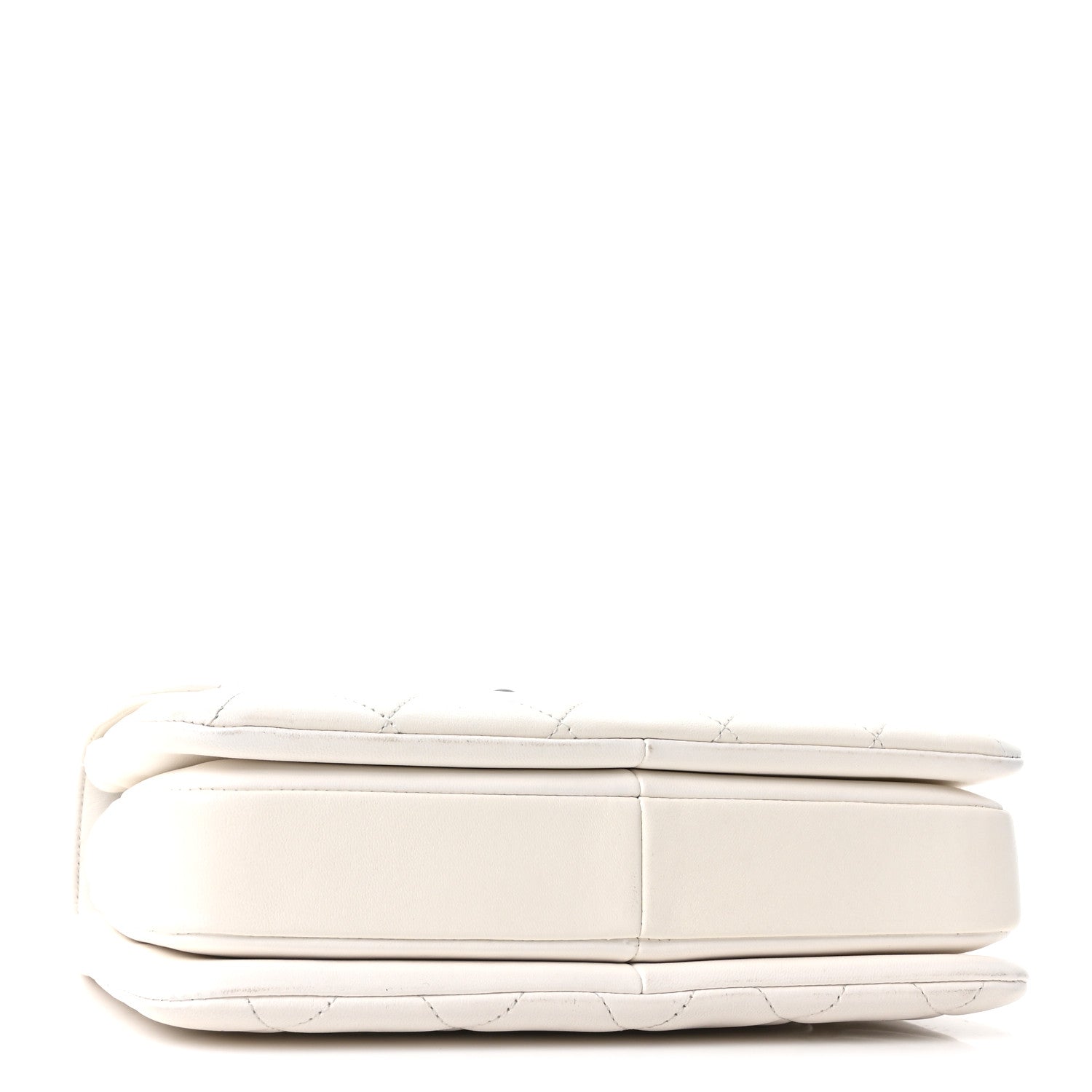 Lambskin Quilted Small Trendy CC Dual Handle Flap Bag White