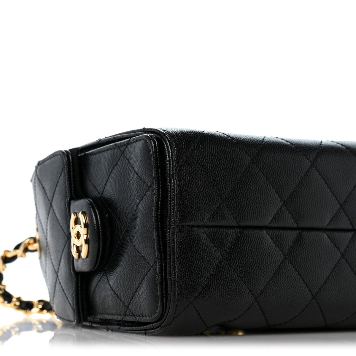 Caviar Quilted Mini Chanel 25 Handbag Black