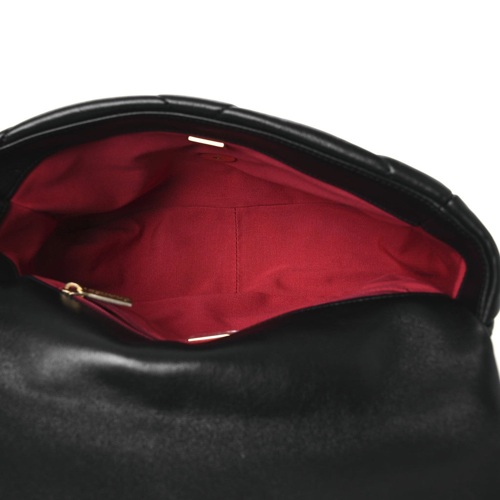 Lambskin Quilted Medium Chanel 19 Flap Black