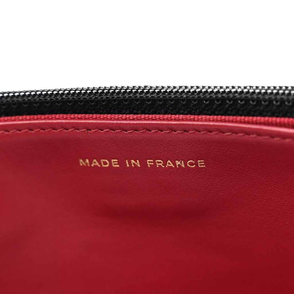Lambskin Quilted Chanel 19 Wallet On Chain WOC Black