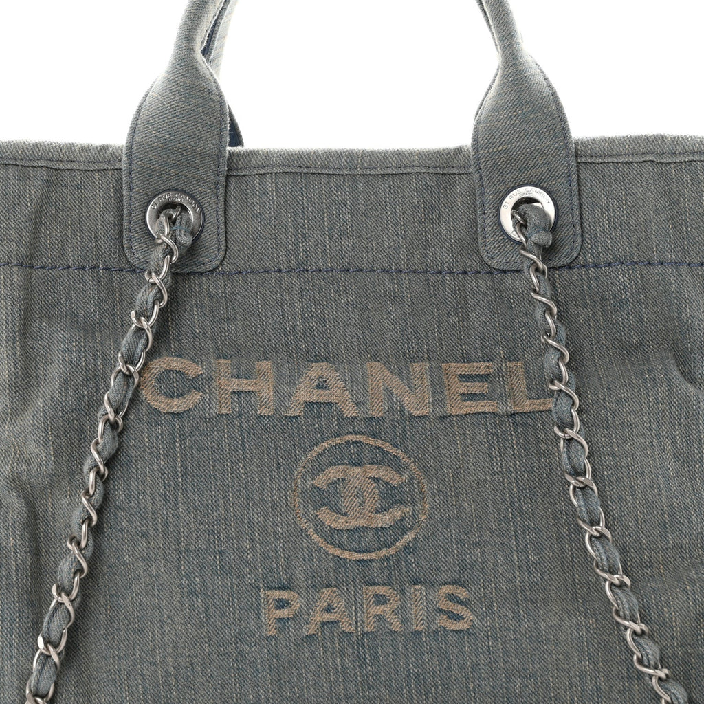 Denim Small Deauville Tote Light Blue
