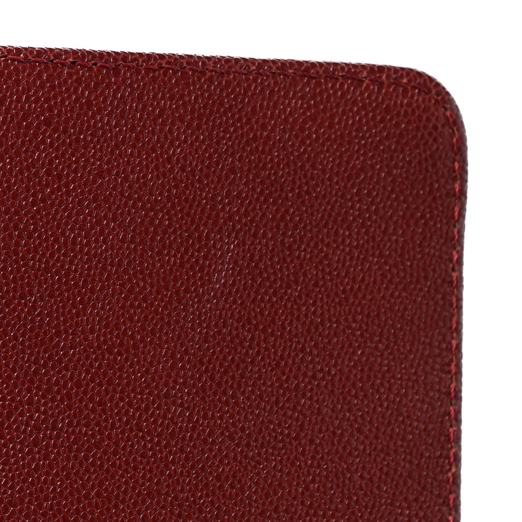 Caviar Quilted Medium Boy Flap Burgundy