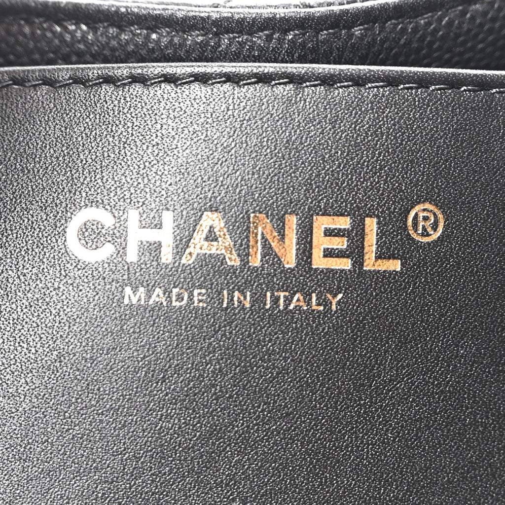 Caviar Quilted Mini Chanel 25 Handbag Black