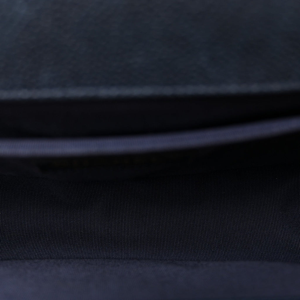 Caviar Quilted Medium Boy Flap Navy