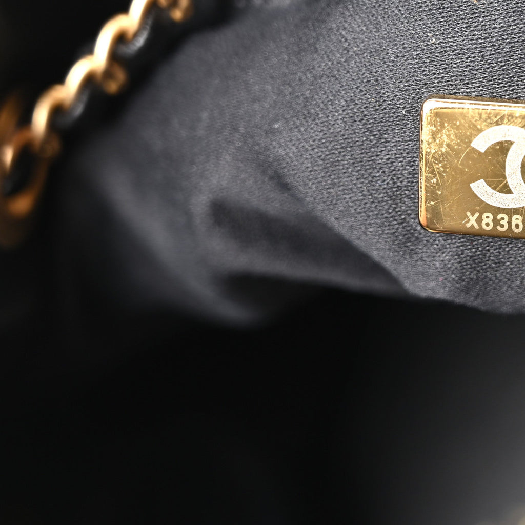 Suede Quilted Medium Chanel 25 Handbag Black