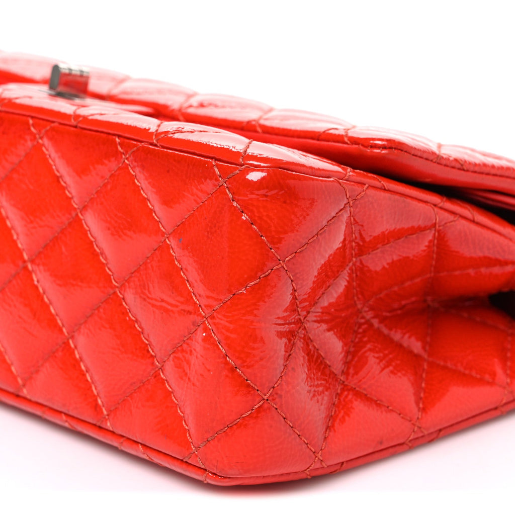 Aged Glazed Calfskin Quilted 2.55 Reissue 226 Flap Red