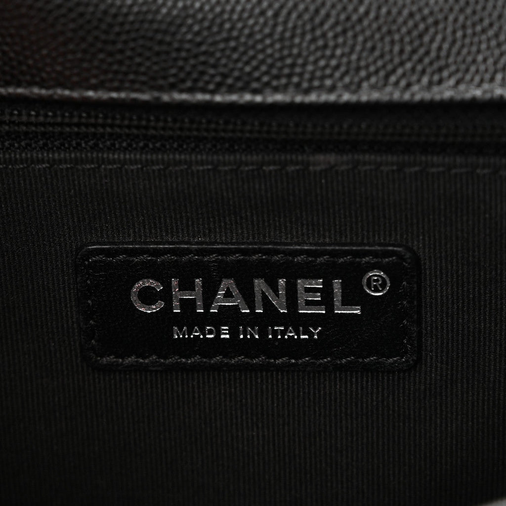 Caviar Quilted New Medium Boy Flap Black