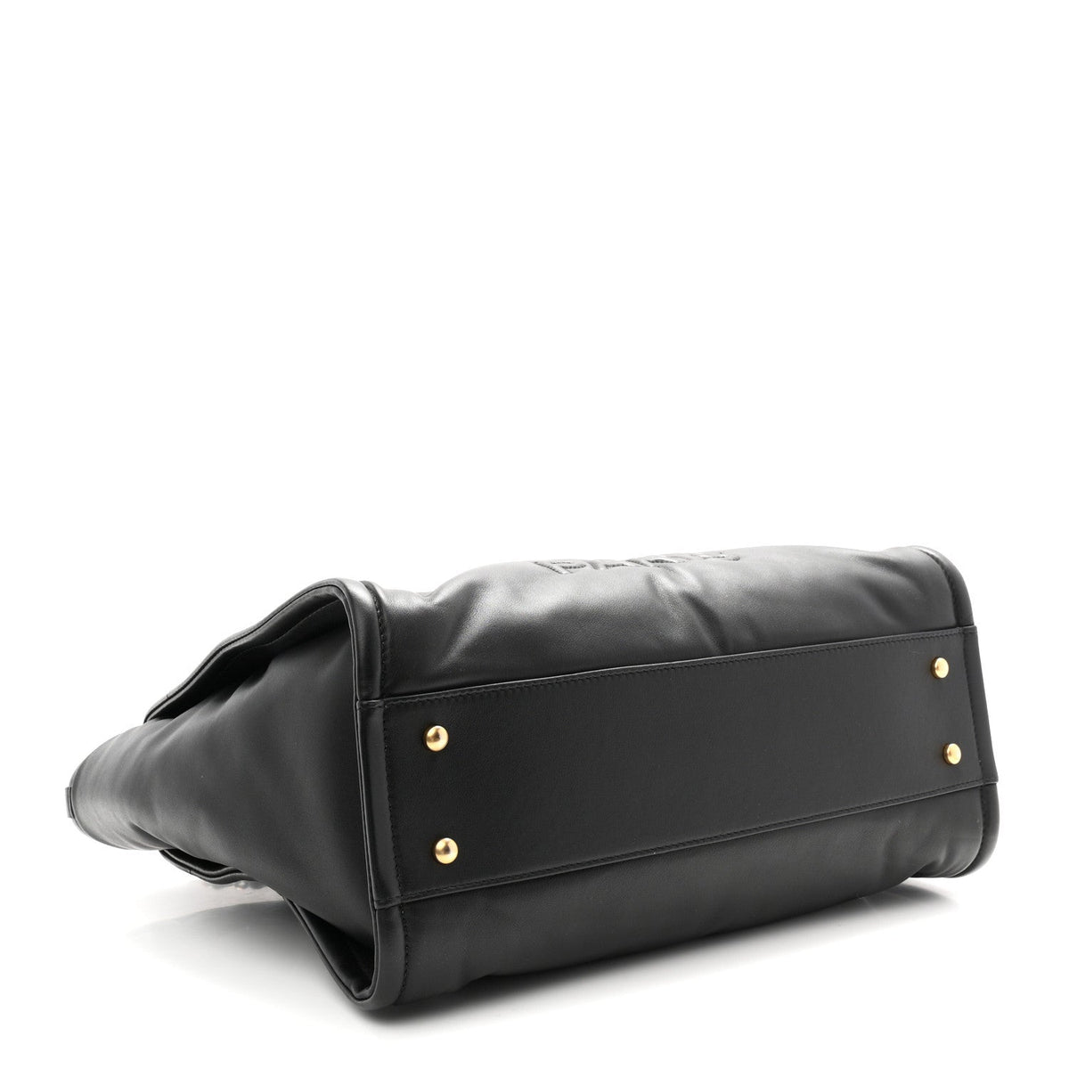 Calfskin Small Deauville Tote Black