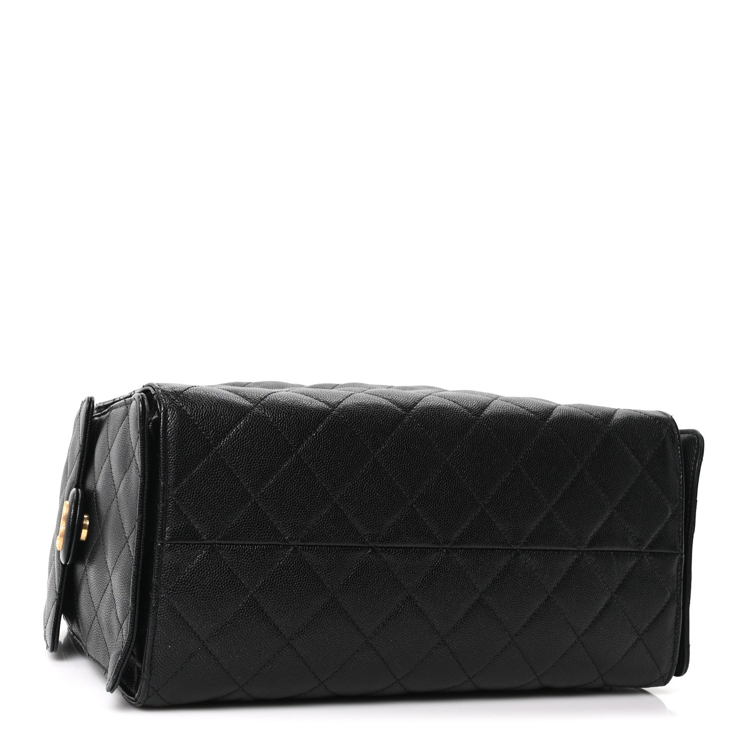 Caviar Quilted Medium Chanel 25 Handbag Black