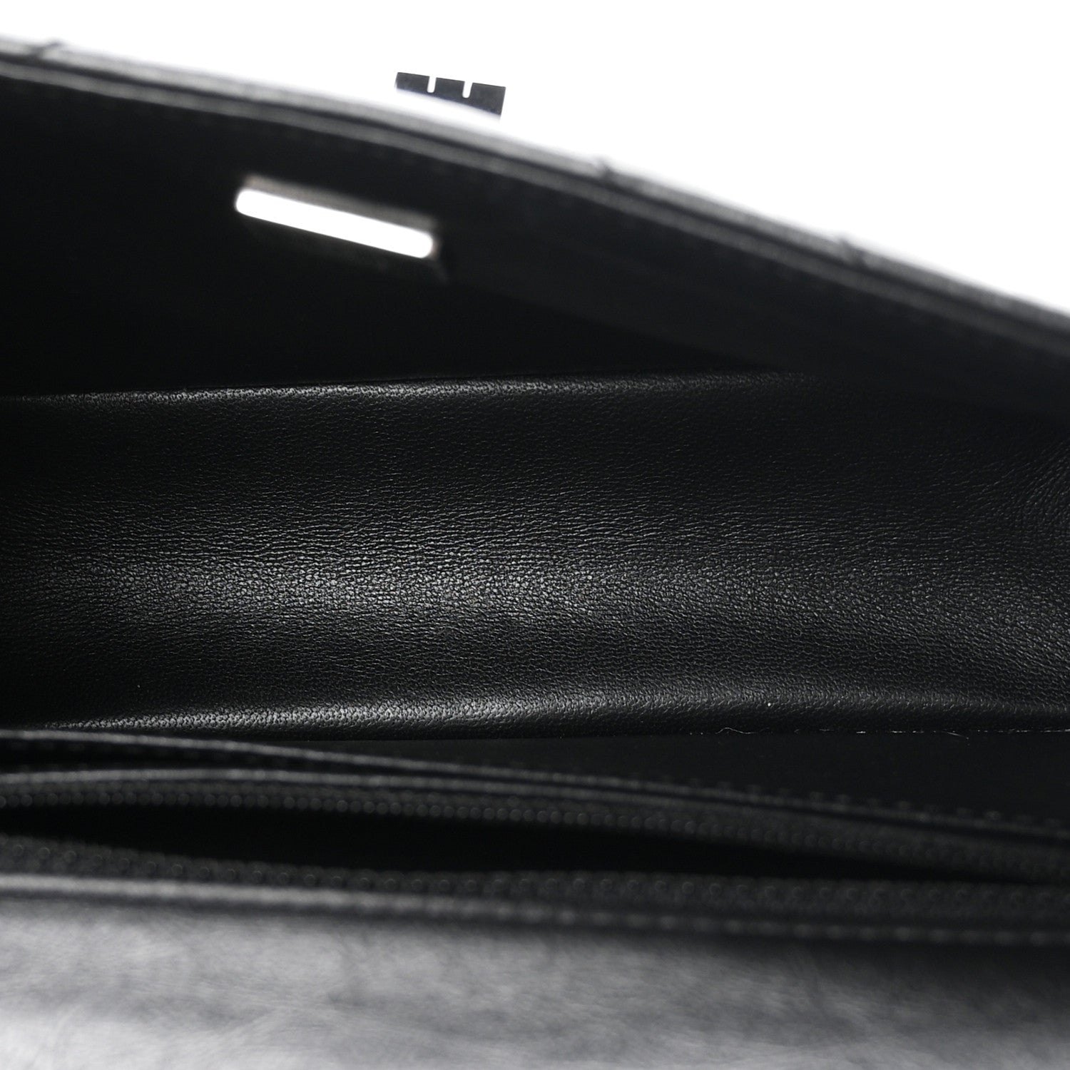 Aged Calfskin Chevron Quilted 2.55 Reissue Mini Flap So Black