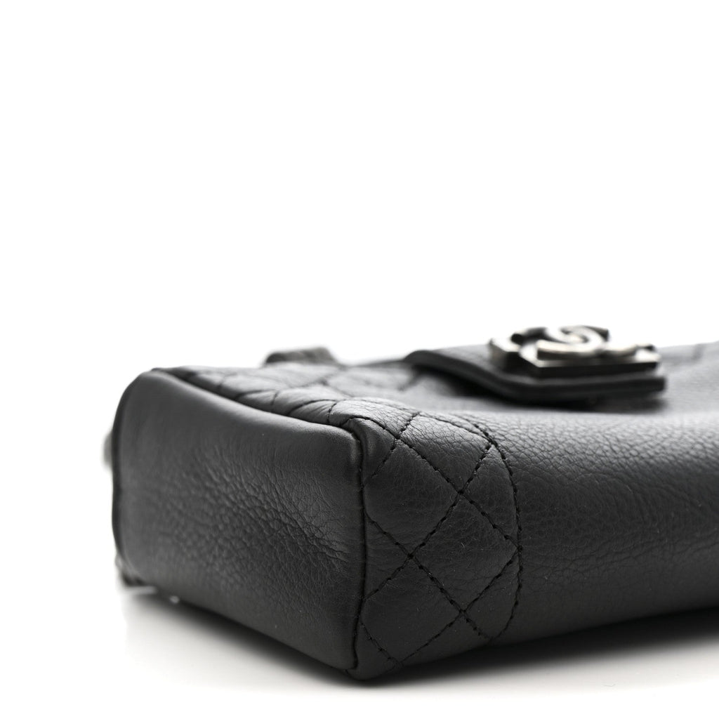 Calfskin Boy Reverso Mini Pochette Black