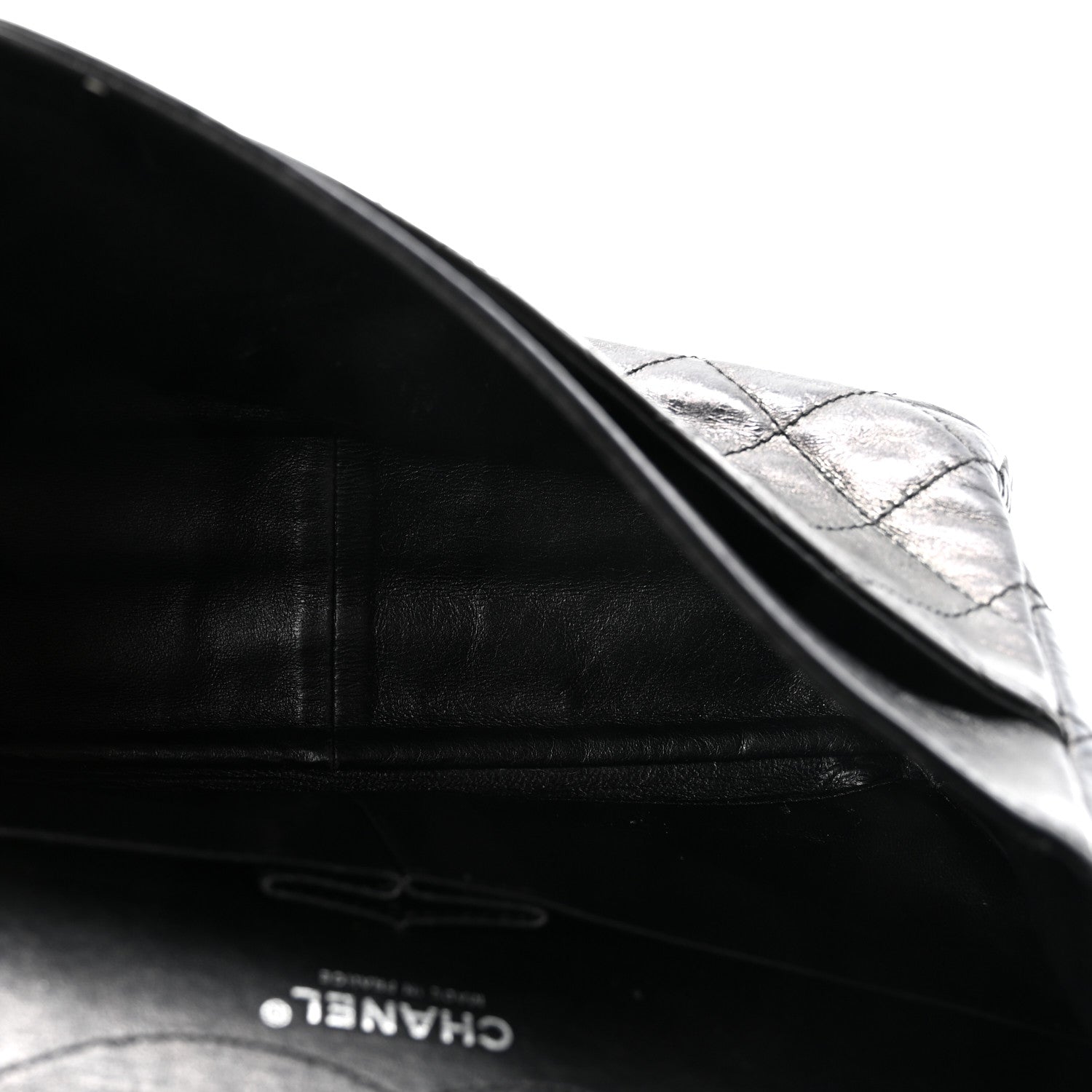 Aged Calfskin Quilted 2.55 Reissue 227 Flap Black