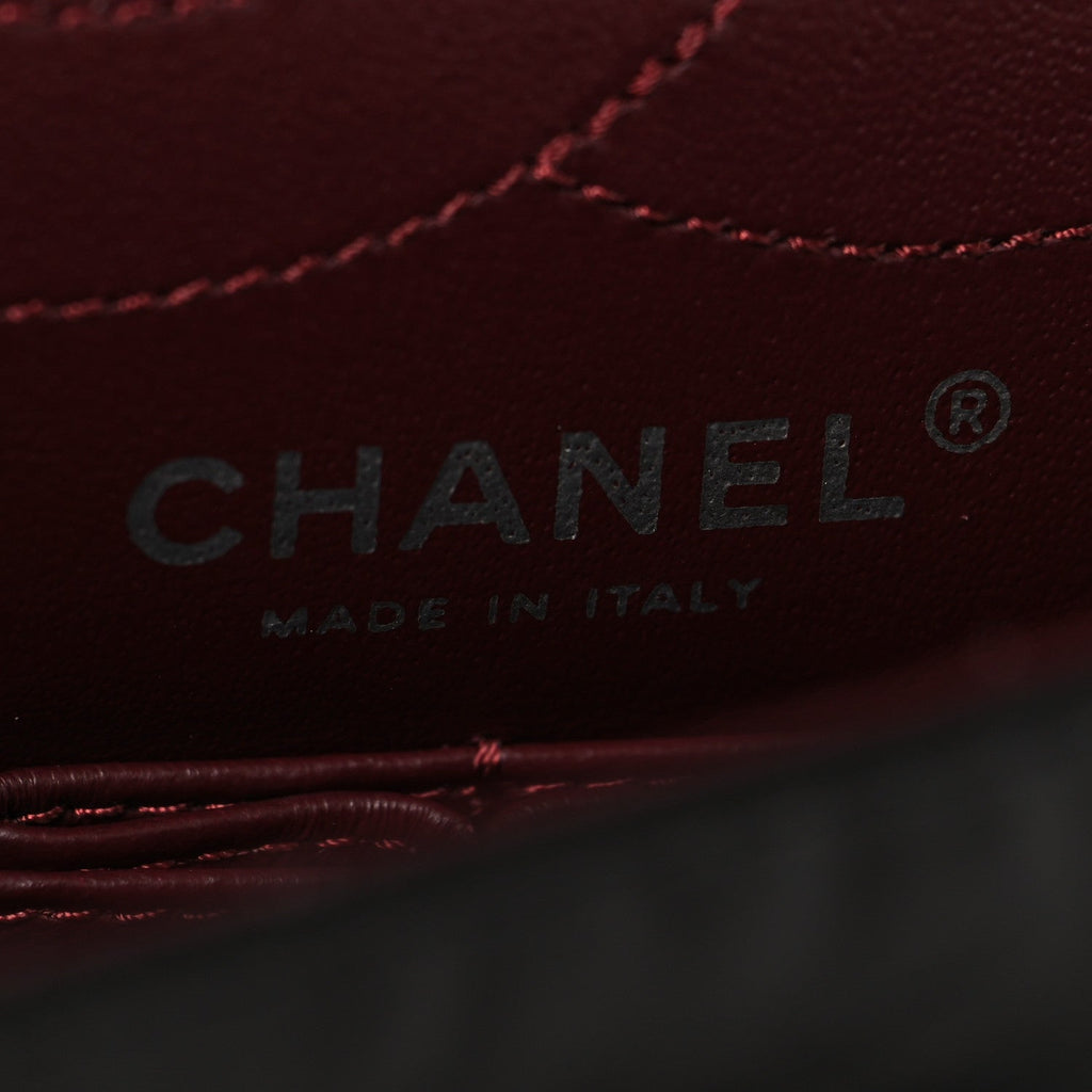 Aged Calfskin Quilted 2.55 Reissue 225 Flap Black