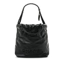 Shiny Calfskin Quilted Mini Chanel 22 So Black