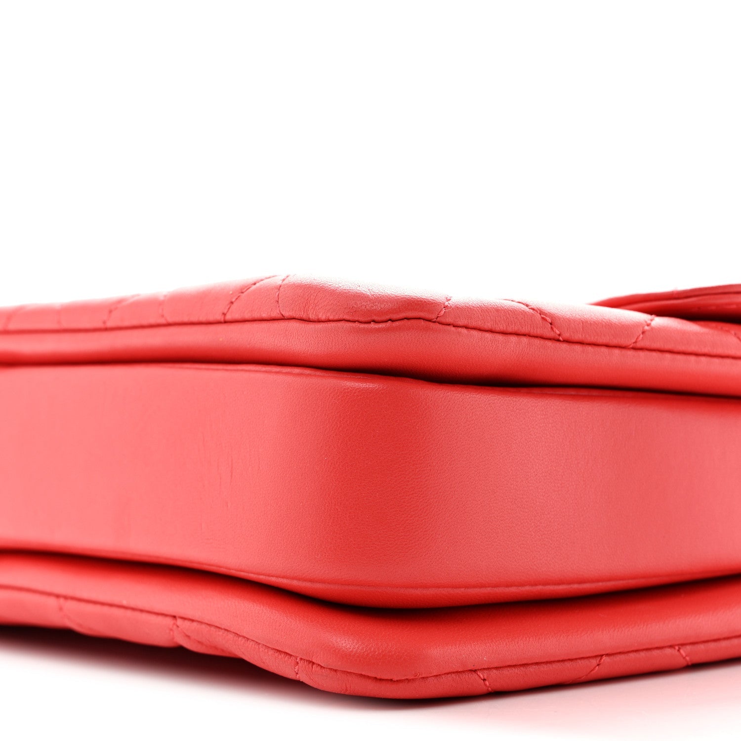 Lambskin Quilted Medium Trendy CC Flap Dual Handle Bag Coral