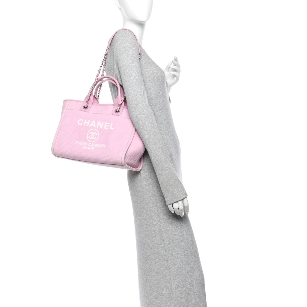 Mixed Fibers Small Deauville Tote Pink