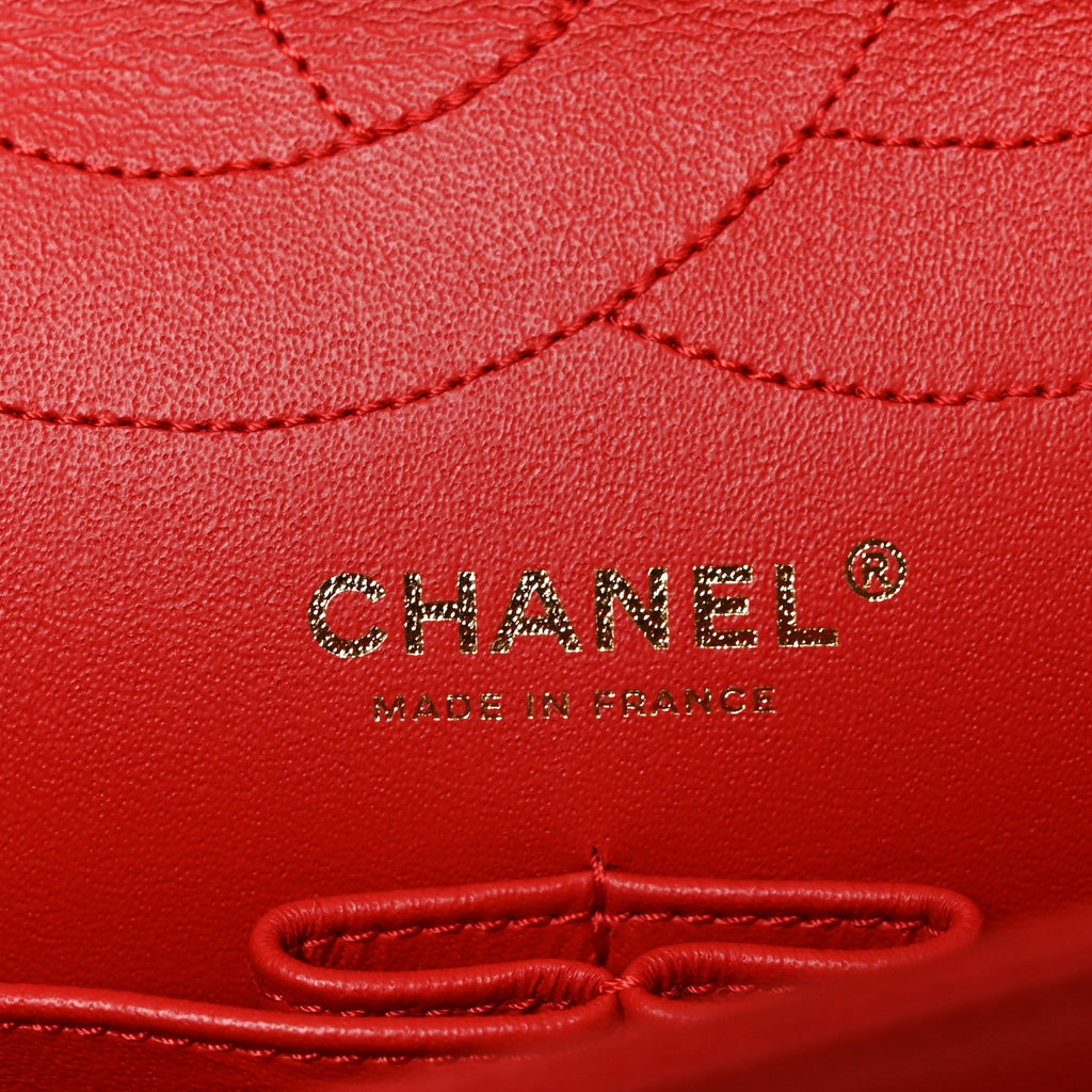 Caviar Chevron Quilted 2.55 Reissue 227 Flap Red