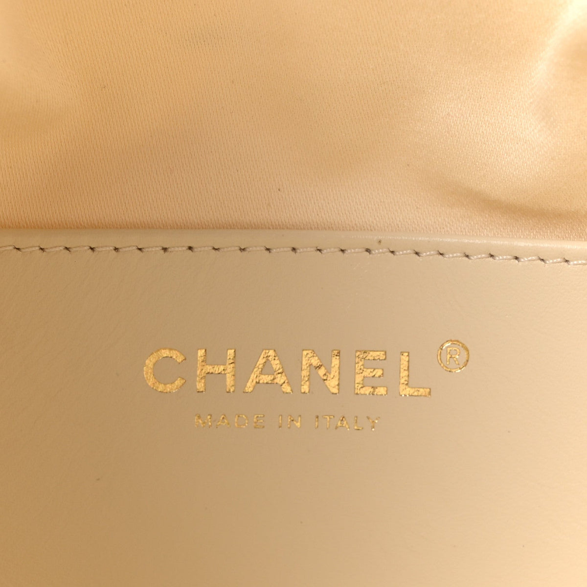Canvas Calfskin Quilted Mini Chanel 25 Handbag Ecru Black