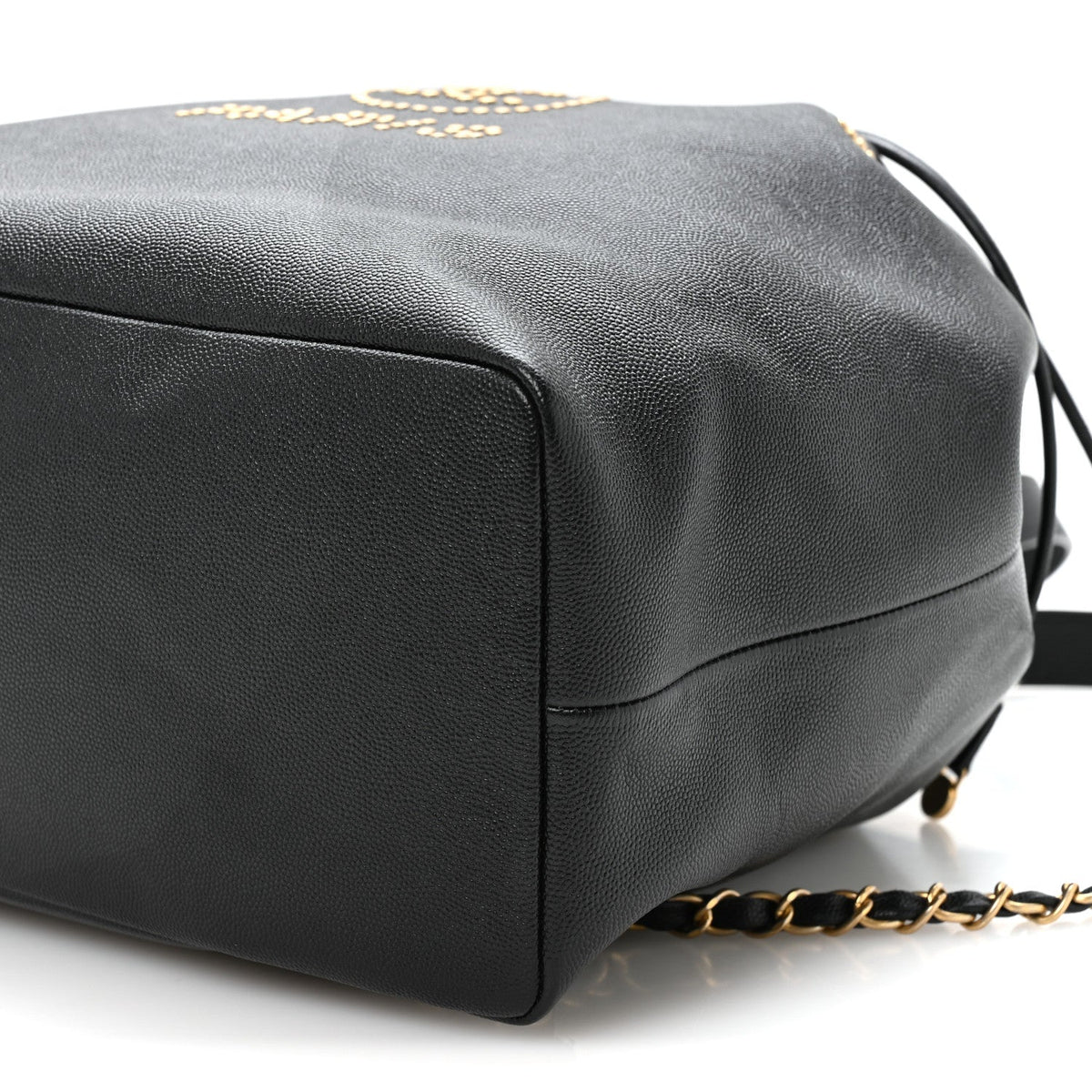 Caviar Deauville Drawstring Backpack Black