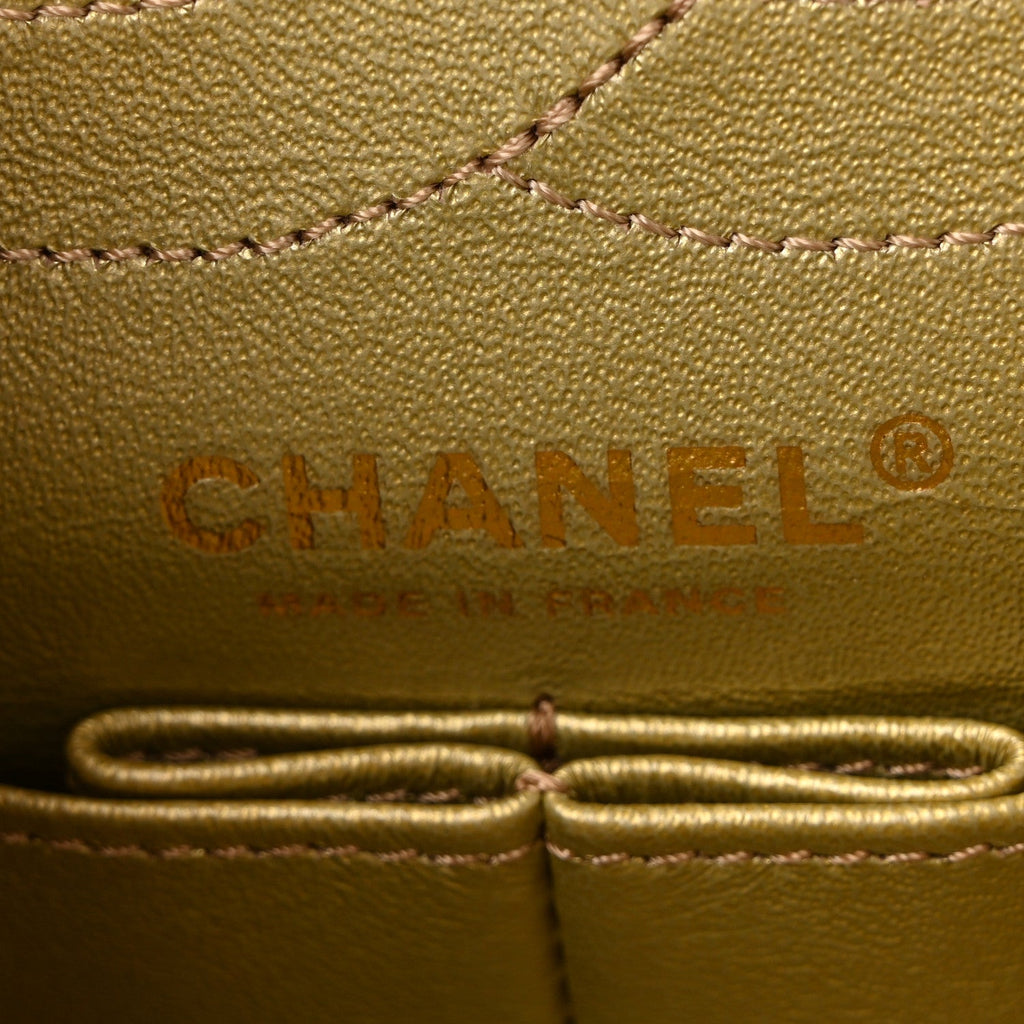 Metallic Goatskin Quilted 2.55 Reissue 225 Flap Multicolor