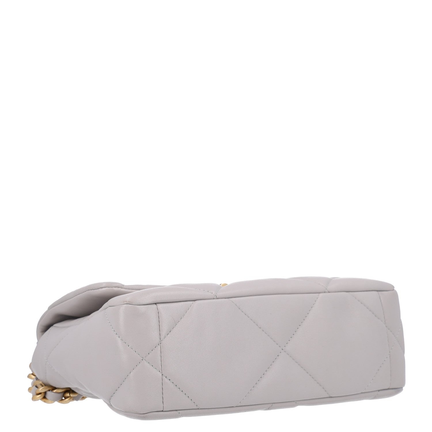 Lambskin Quilted Medium Chanel 19 Flap Grey