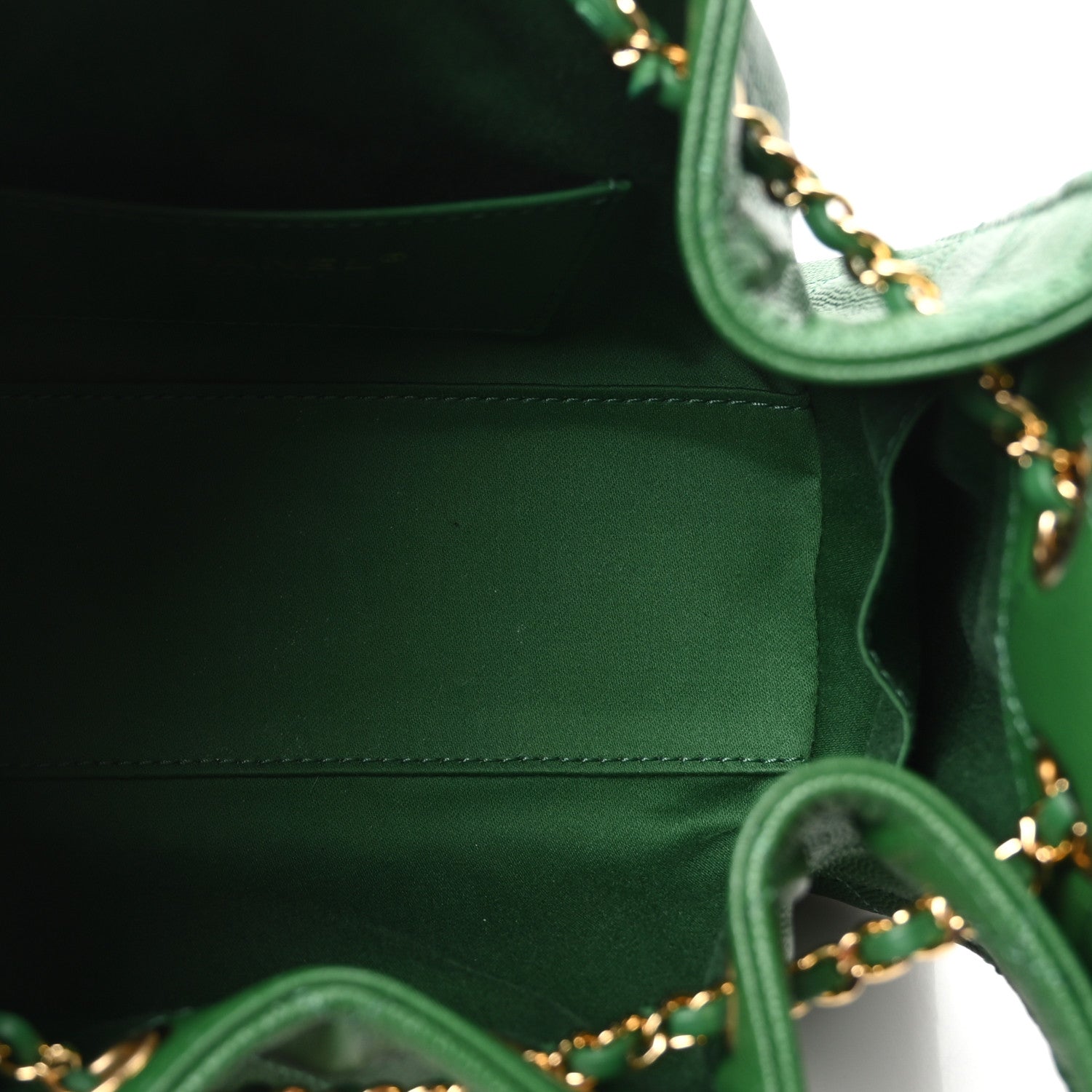 Caviar Quilted Mini Chanel 25 Handbag Green