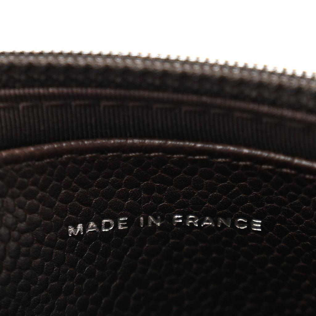 Caviar Half Moon Wallet On Chain WOC Brown