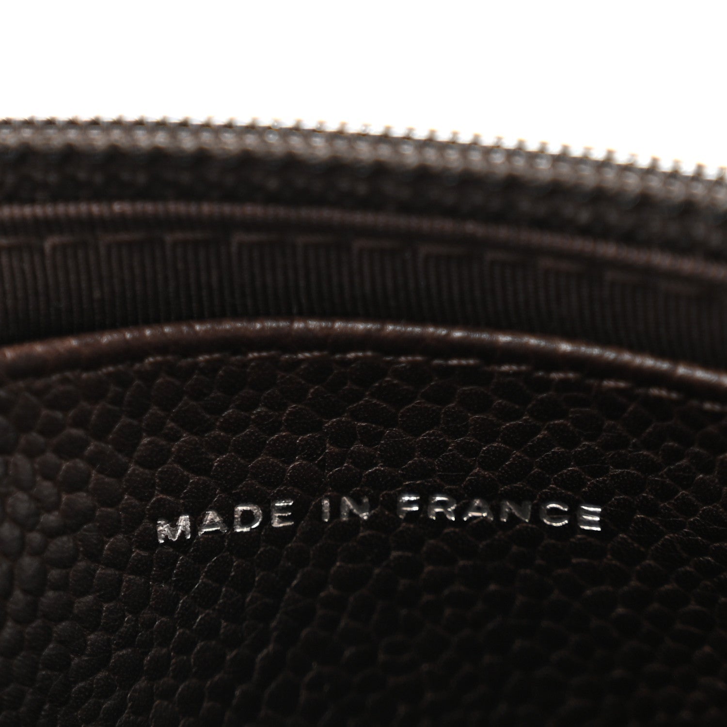 Caviar Half Moon Wallet On Chain WOC Brown