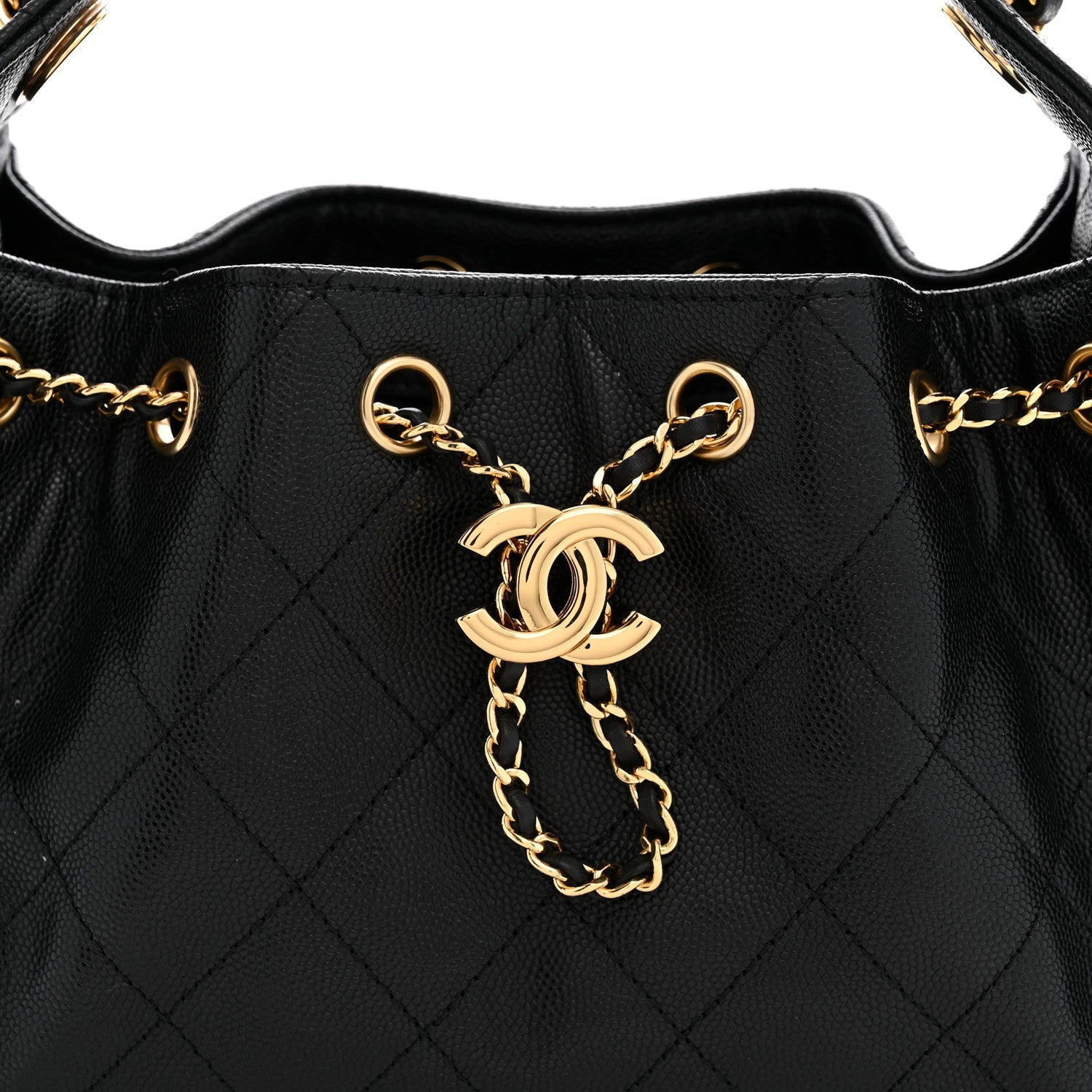 Caviar Quilted Mini Chanel 25 Handbag Black
