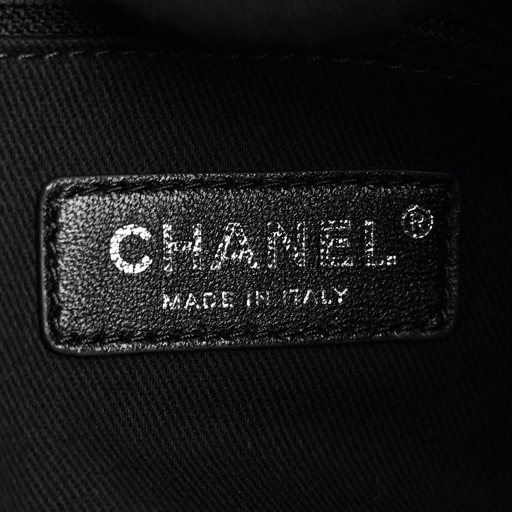 Canvas Pearl Medium Deauville Tote Black