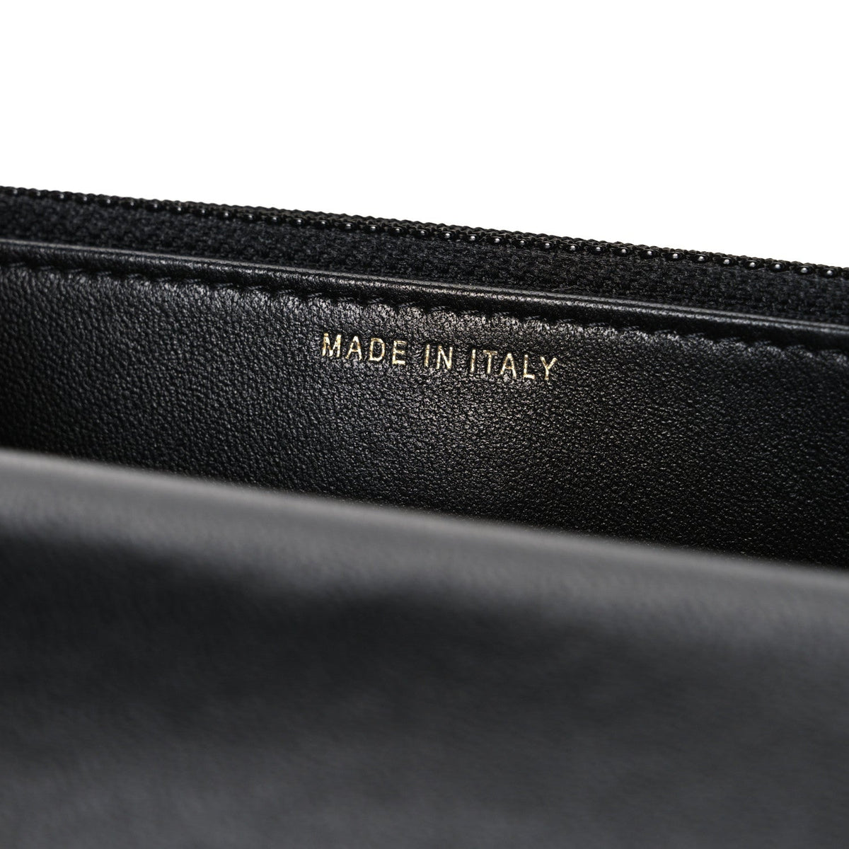 Lambskin Quilted Pearl Wallet On Chain WOC Black