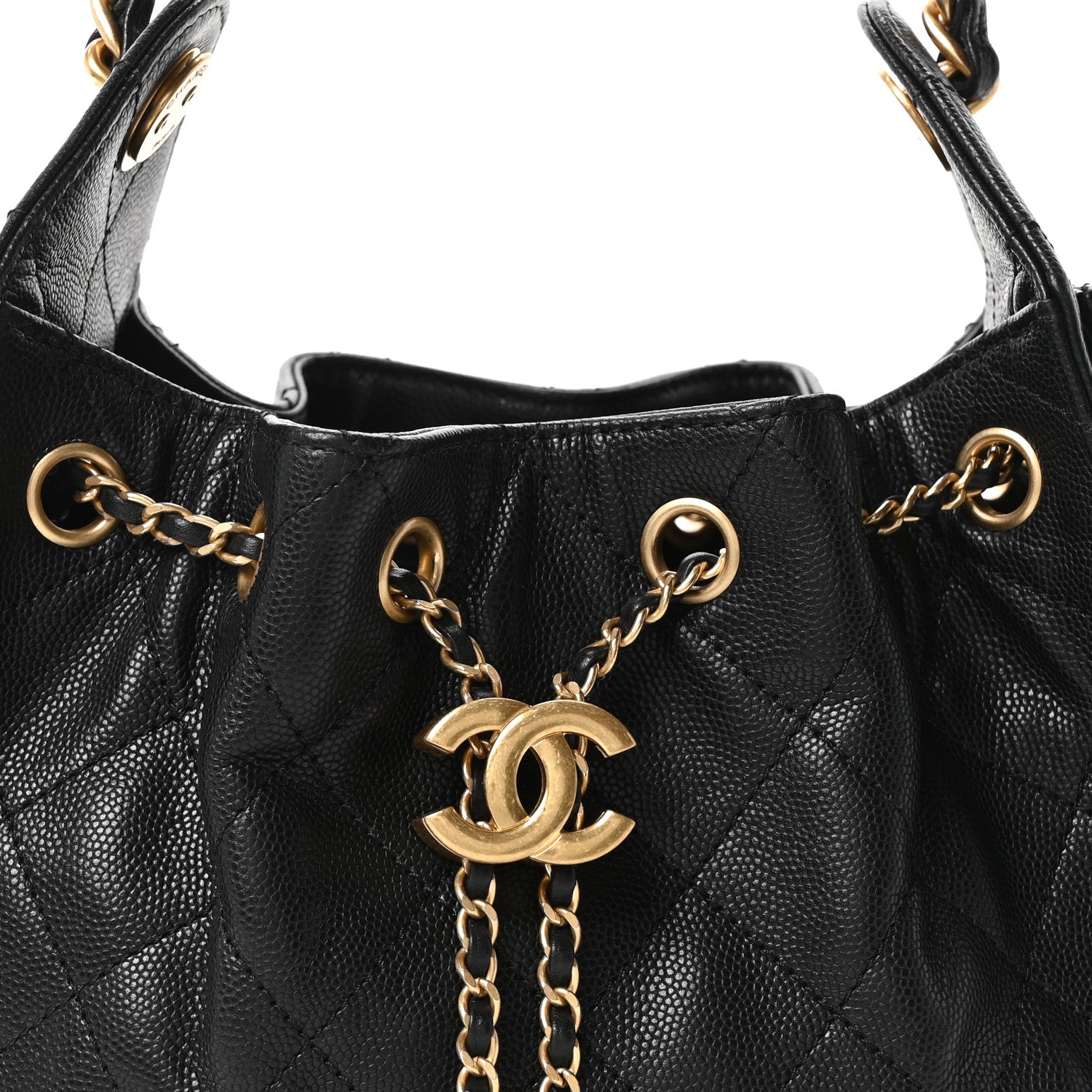 Caviar Quilted Mini Chanel 25 Handbag Black