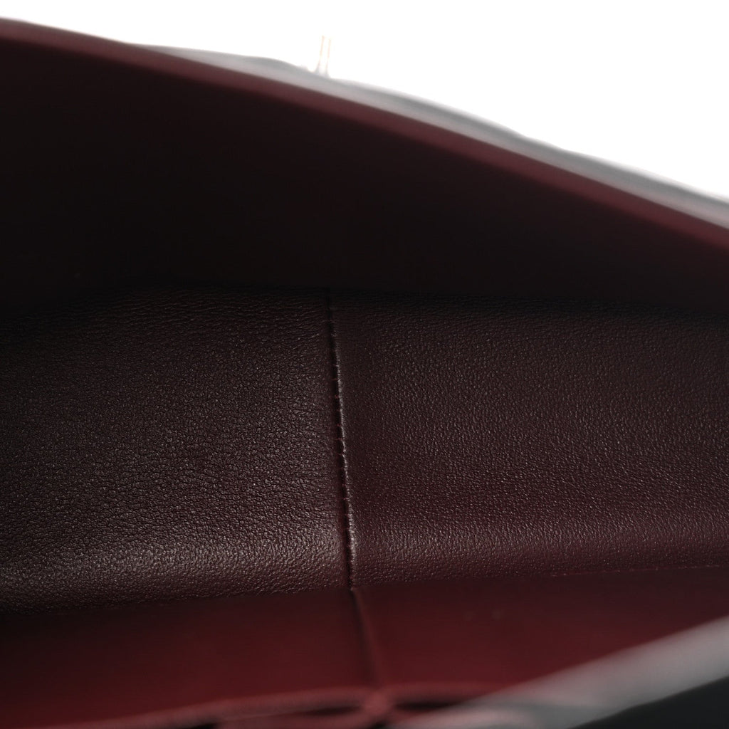 Lambskin Quilted Jumbo Double Flap Black