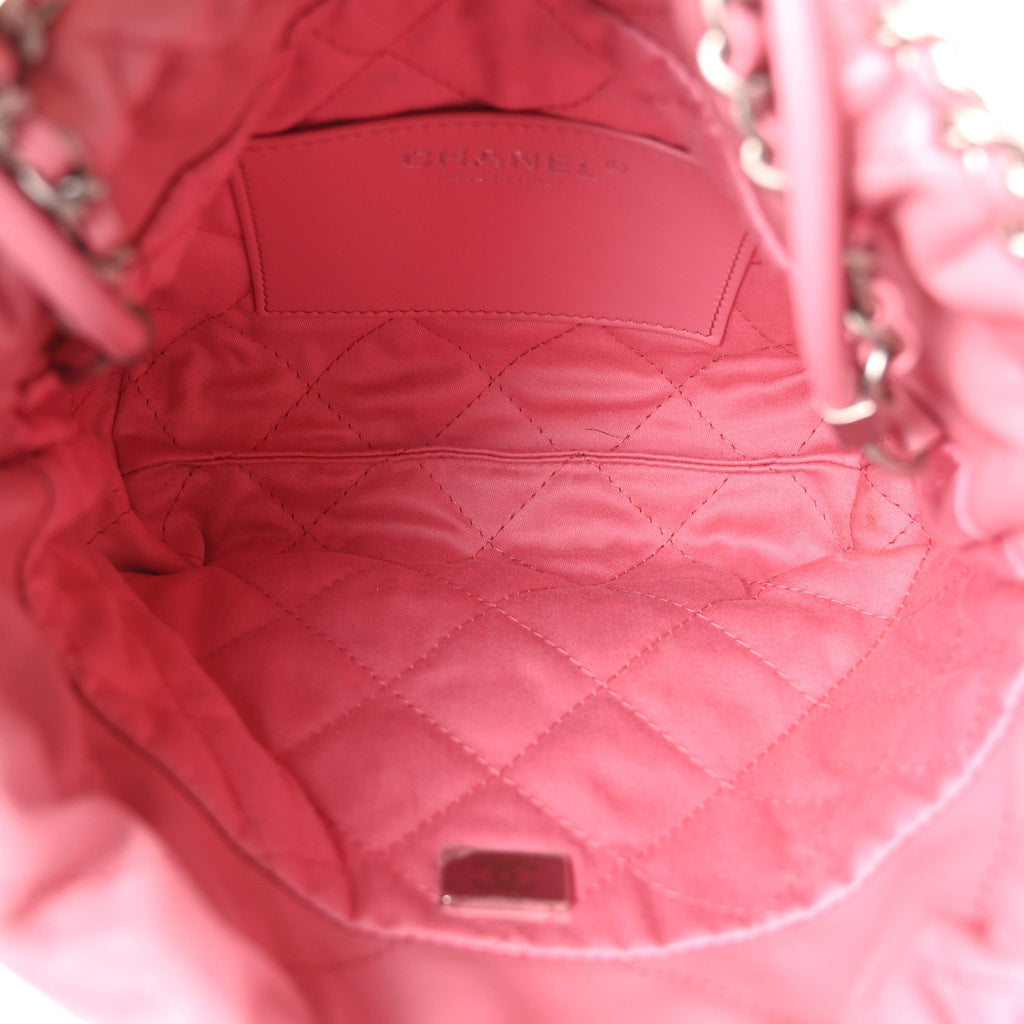 Shiny Calfskin Quilted Mini Chanel 22 Pink