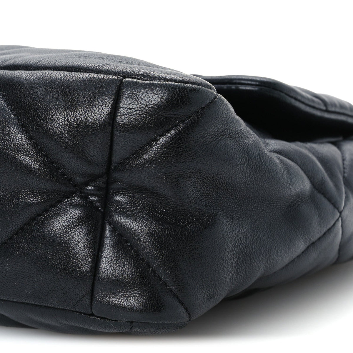 Goatskin Quilted Large Chanel 19 Flap Black