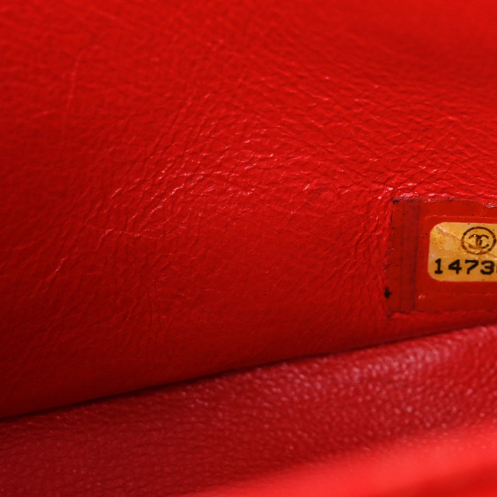 Aged Glazed Calfskin Quilted 2.55 Reissue 226 Flap Red