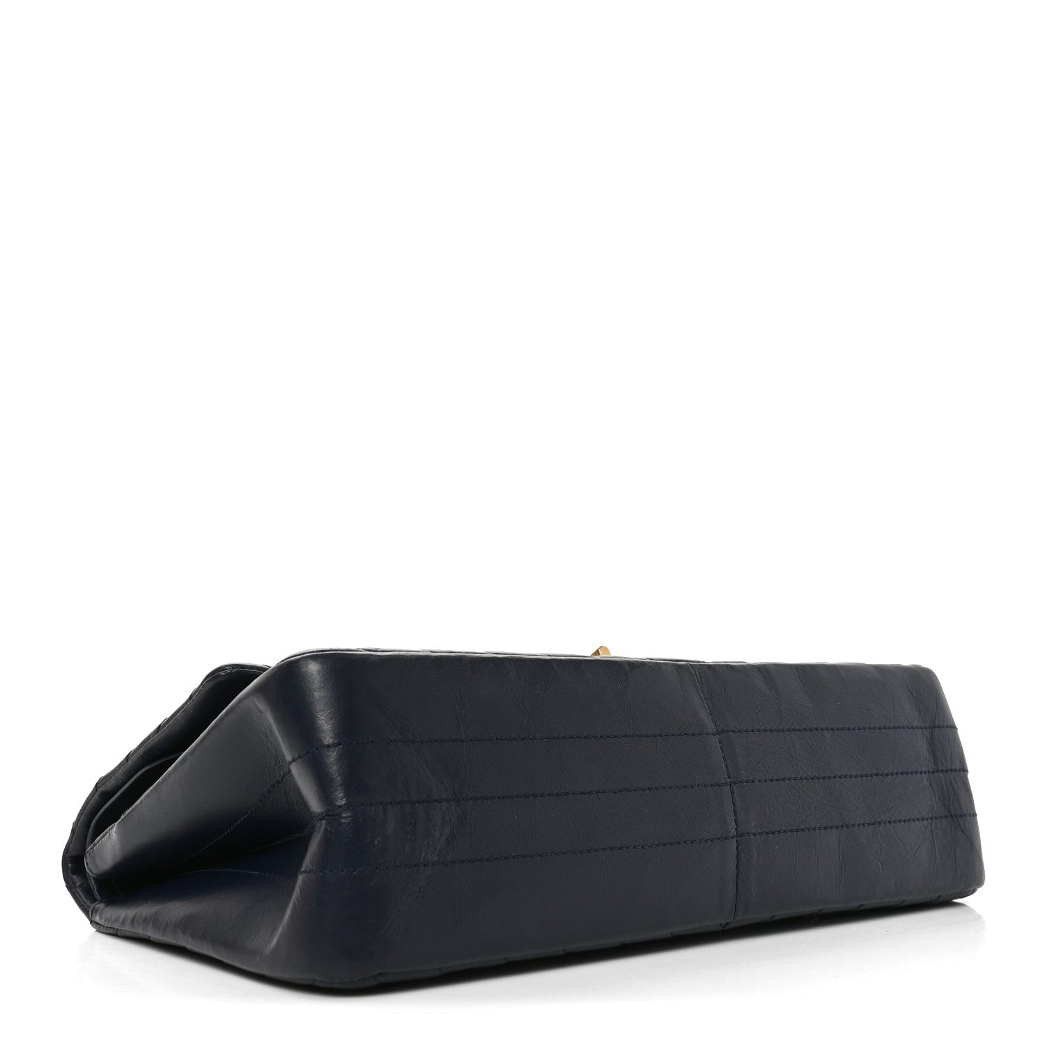 Aged Calfskin Chevron Quilted 2.55 Reissue 226 Flap Navy Blue