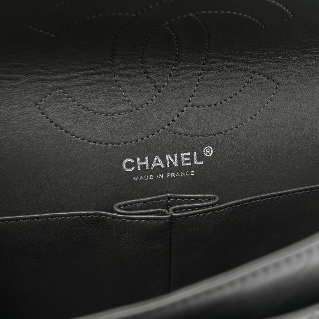 Aged Calfskin Quilted 2.55 Reissue 226 Flap Grey