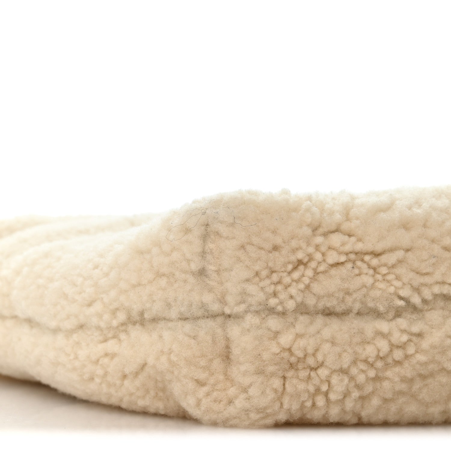 Shearling Quilted Mini Chanel 22 Ecru