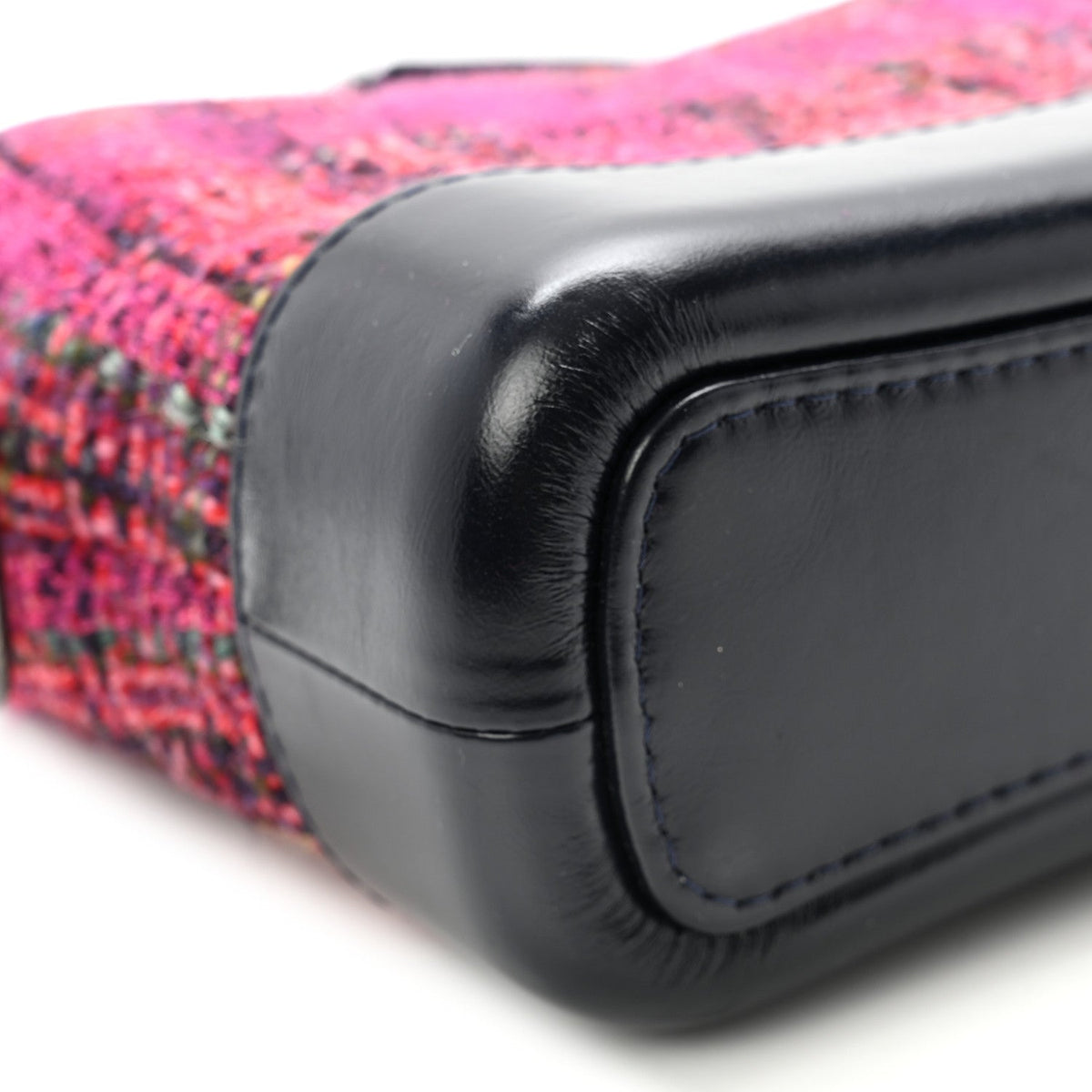 Tweed Calfskin Small Gabrielle Hobo Dark Navy