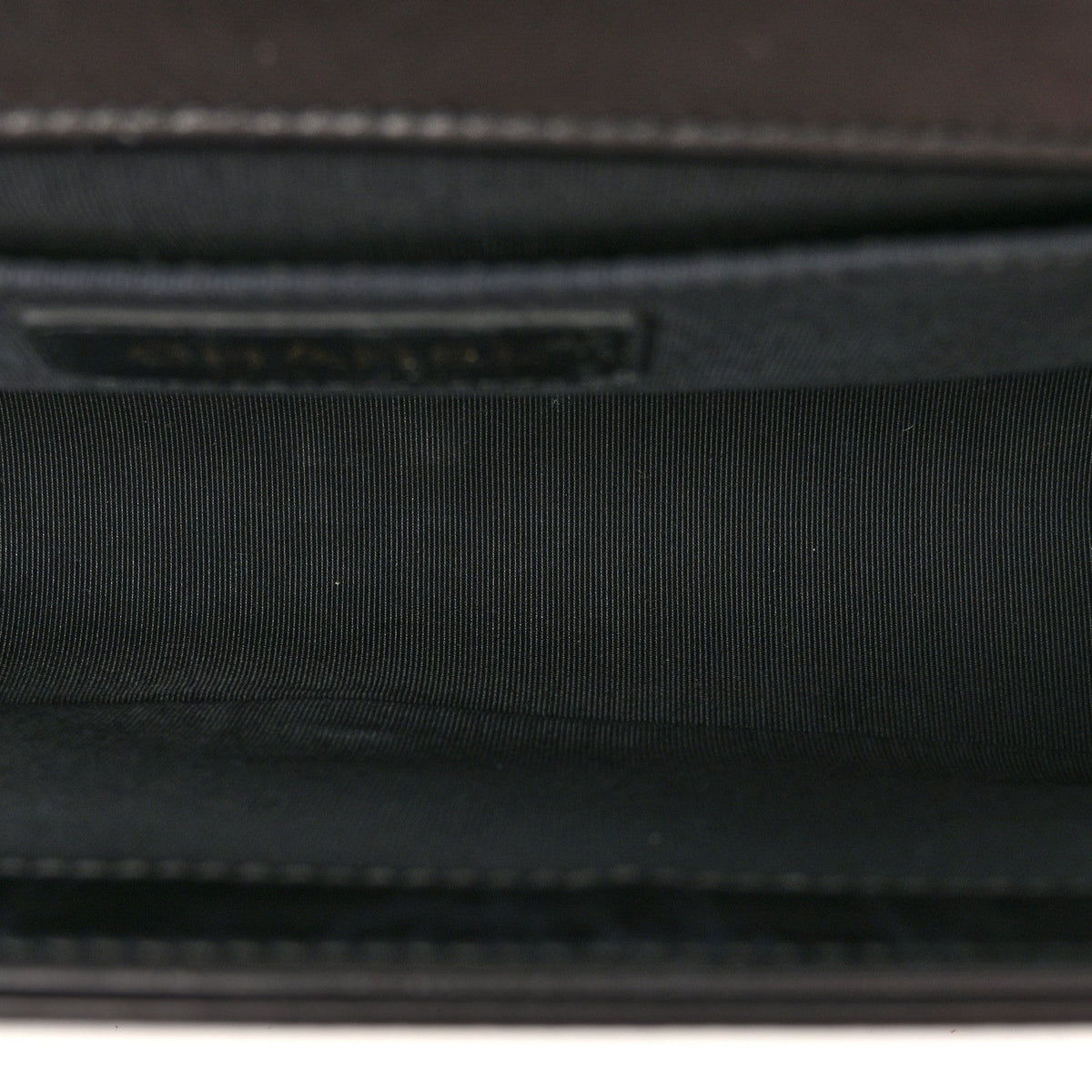Shearling Sheepskin Medium Boy Flap Black