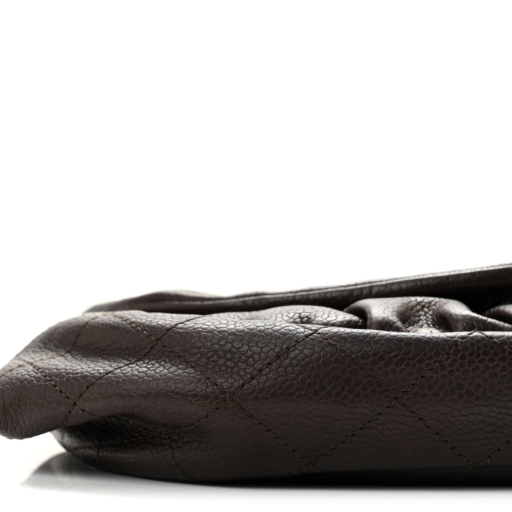 Caviar Half Moon Wallet On Chain WOC Brown