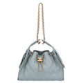 Caviar Quilted Small Chanel 25 Handbag Light Green