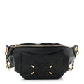 Caviar Quilted Filigree Waist Bag Black