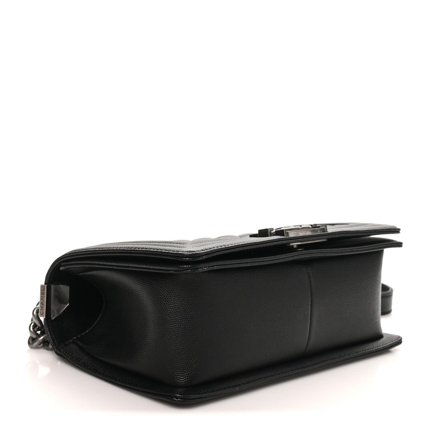 Caviar Quilted Medium Boy Flap Black