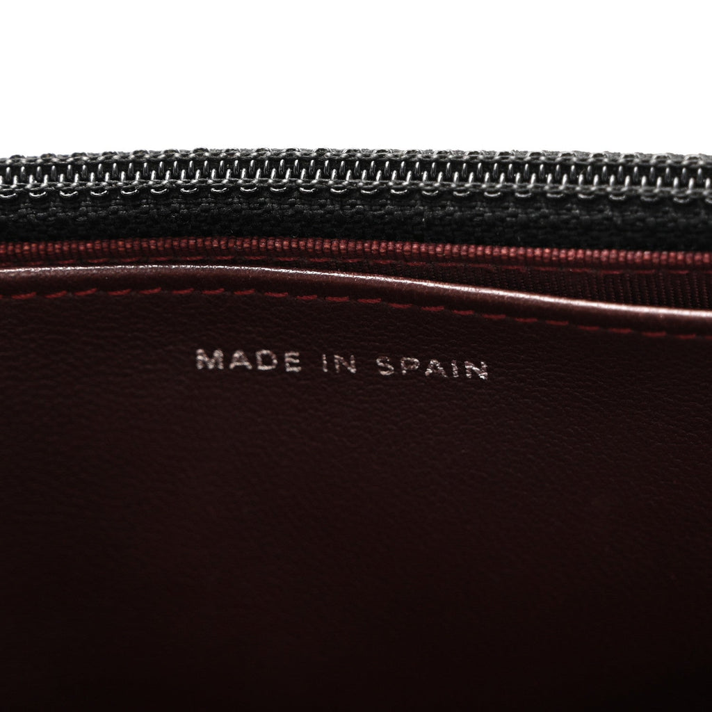 Lambskin Quilted Wallet On Chain WOC Black
