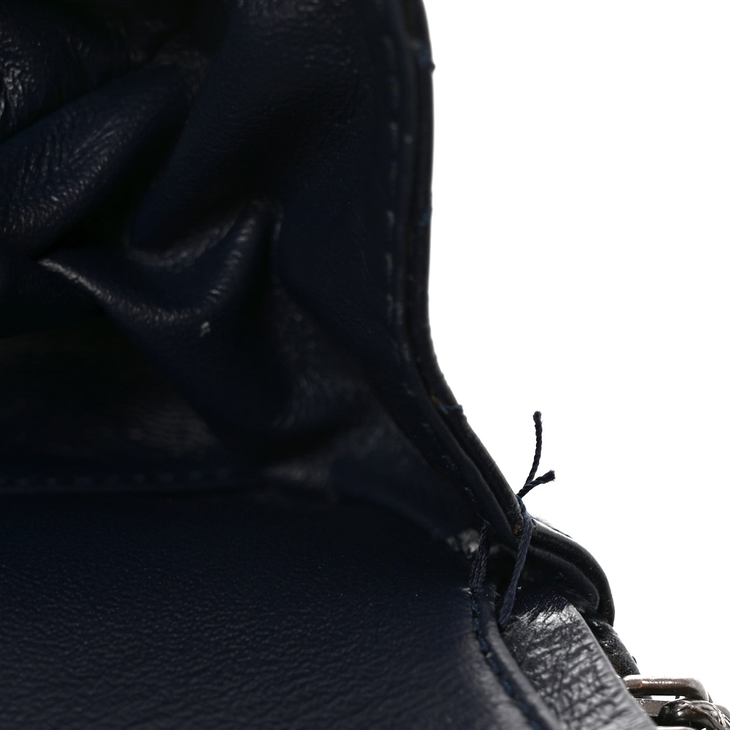 Glazed Calfskin Quilted 2.55 Reissue 225 Flap Dark Navy Blue