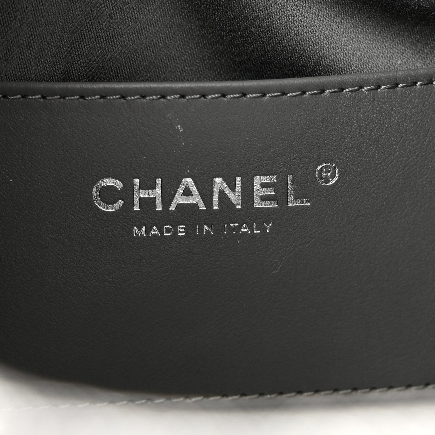 Metallic Caviar Quilted Mini Chanel 25 Handbag Anthracite