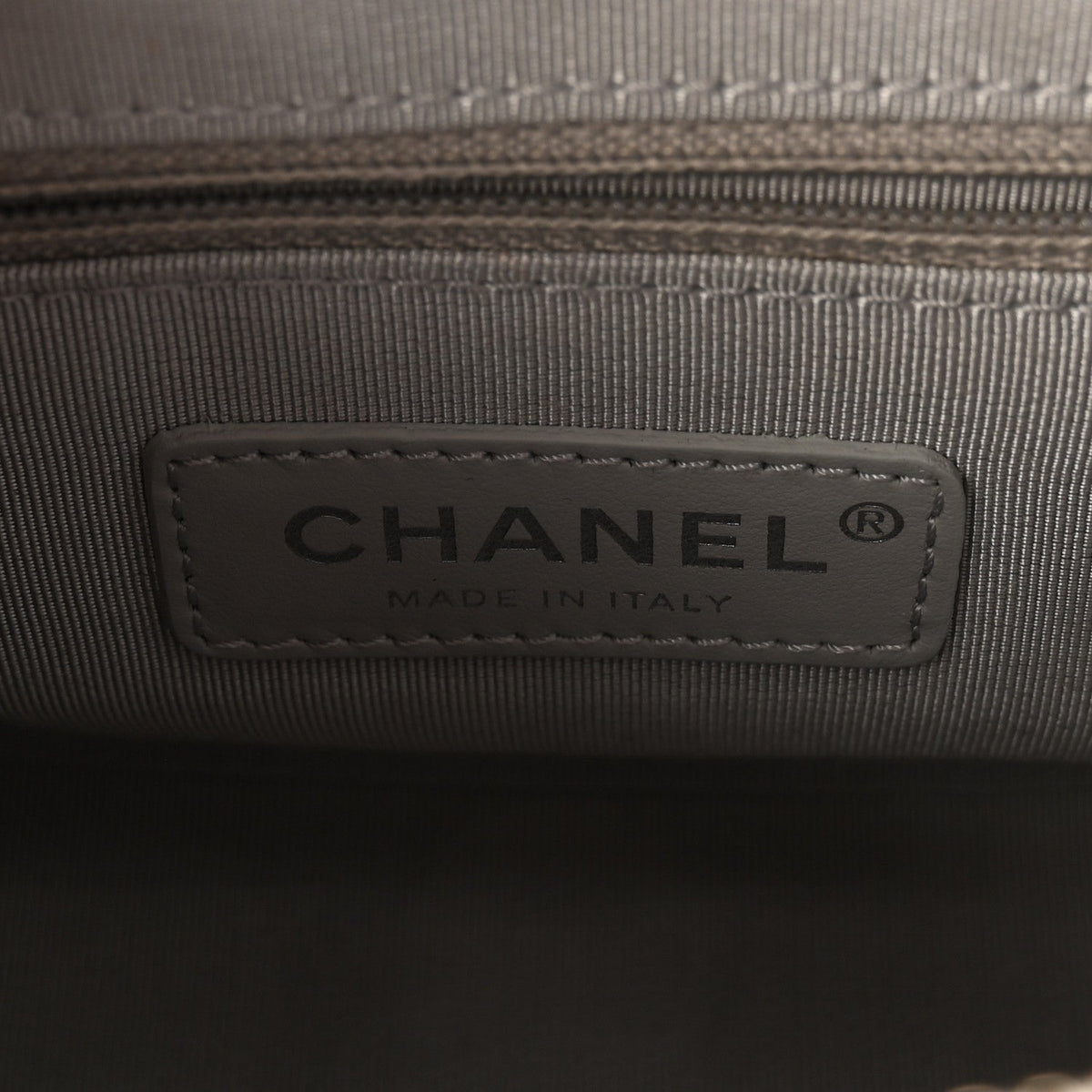 Aged Calfskin Quilted Small Gabrielle Hobo Grey